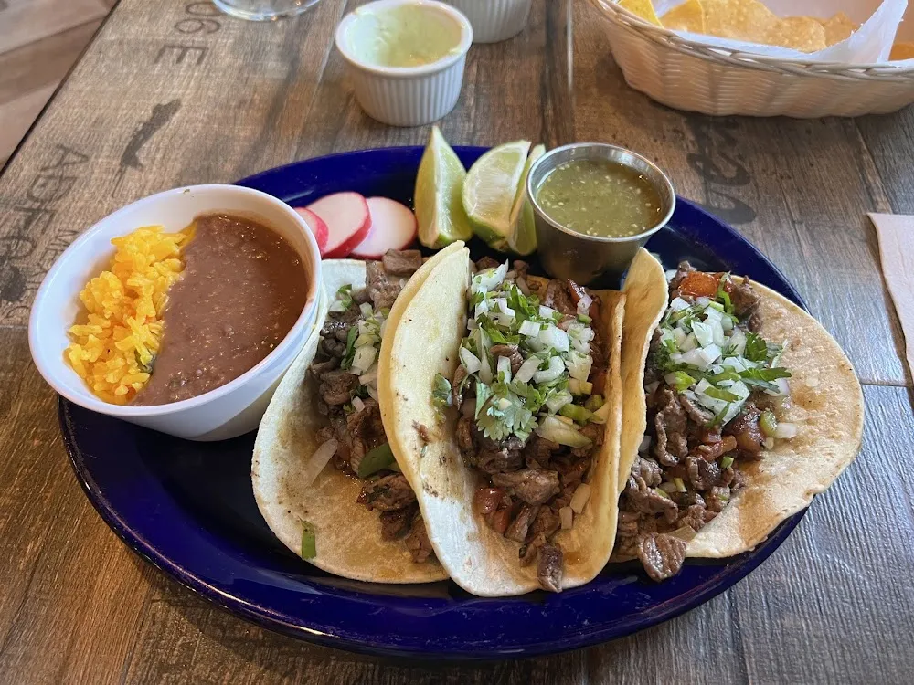 Carne Asada 3 Tacos
